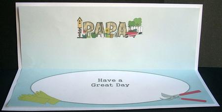Gardening Papa Large Dl Insert by Joyce Watson