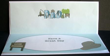 Fishing Dad Large Dl Insert by Joyce Watson
