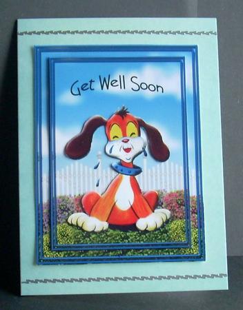 A6 Complete Get Well Dog by Joyce Watson