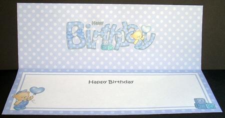 Birthday Large Dl Matching Large Dl Insert by Joyce Watson