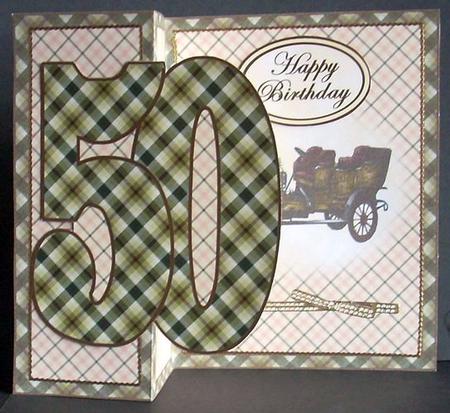Fold Back 50th Vintage Car by Joyce Watson
