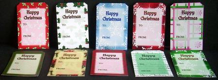 Easy Cut Christmas Gift Tags by Joyce Watson