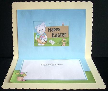5x7 Teddy Ed Easter Matching Insert by Joyce Watson