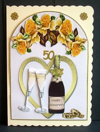The Golden Wedding Anniversary Arch by Joyce Watson