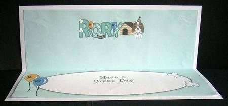 Kosmo the Dog Rory Large Dl Insert by Joyce Watson