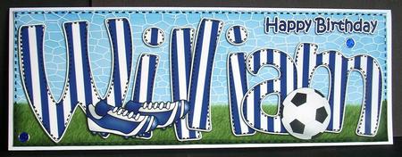 Large Dl Birthday William Quick Card N 3D Decoupage by Joyce Watson