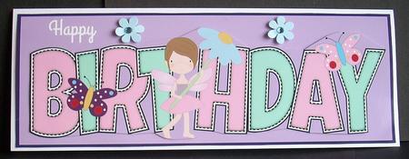 Little Fairy Birthday Large Dl by Joyce Watson