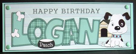 Patch the Dog Logan Large Dl by Joyce Watson