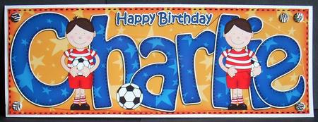 Boyz Birthday Charlie Large Dl Quick Card 3D Decoupage by Joyce Watson