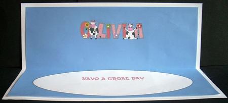 Mad Cows Olivia Large Dl Insert by Joyce Watson