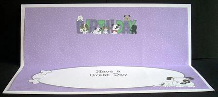 Patch, Kosmo and Jazz Birthday 2 Large Dl Insert by Joyce Watson