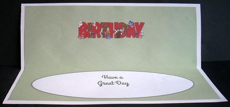 Flowers Birthday Large Dl Insert by Joyce Watson