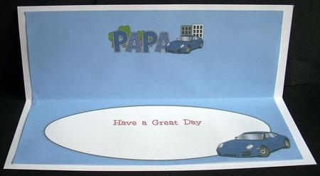 Porsche Papa Large Dl Insert by Joyce Watson