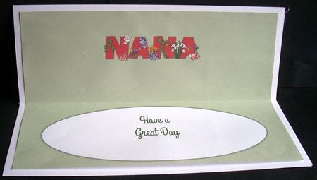 Flowers Nana Large Dl Insert by Joyce Watson
