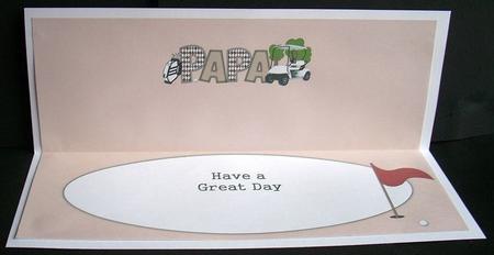 Golf Papa Large Dl Insert by Joyce Watson