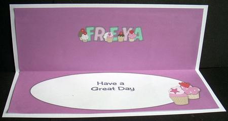 Cupcakes Freya Large Dl Insert by Joyce Watson