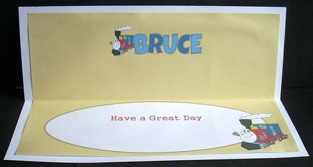 Terry the Train Bruce Large Dl Insert by Joyce Watson