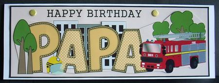Fire Engine Papa Large Dl by Joyce Watson