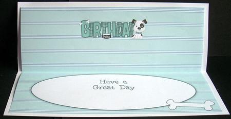 Patch the Dog Birthday Large Dl Insert by Joyce Watson