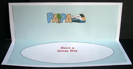 Train Papa Large Dl Insert by Joyce Watson