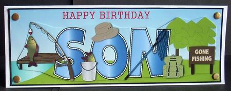 Fishing Son Large Dl by Joyce Watson