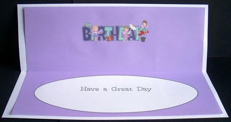 Little Fairies Birthday Large Dl 2 Insert by Joyce Watson