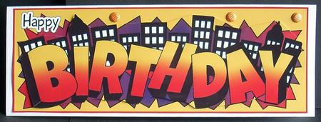 Urban Art Birthday Large Dl by Joyce Watson