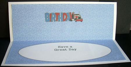 Truck Birthday Large Dl Insert by Joyce Watson