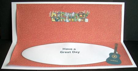 Music & Socks Birthday Large Dl Insert by Joyce Watson