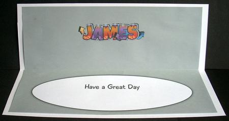 Graffiti James Large Dl Insert by Joyce Watson