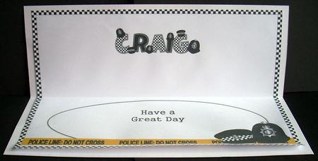 Police Hats Craig Large Dl Insert by Joyce Watson