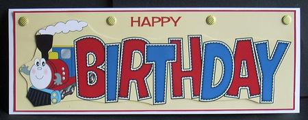 Terry the Train Birthday Large Dl by Joyce Watson