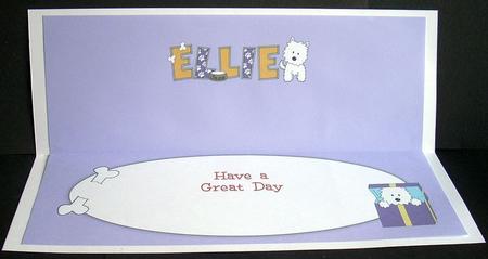Jazz the Dog Ellie Large Dl Insert by Joyce Watson