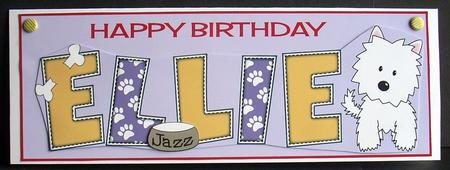 Jazz the Dog Ellie Large Dl by Joyce Watson