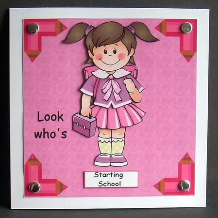 Starting School Nursery Girl by Joyce Watson