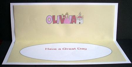 Little Princess Olivia Large Dl Insert by Joyce Watson