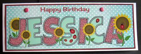 Sunflowers and Ladybirds Jessica Large Dl by Joyce Watson