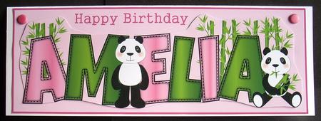 Cute Pandas Amelia Large Dl by Joyce Watson