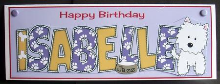 Jazz the Dog Isabelle Large Dl by Joyce Watson