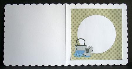 Handbag, Shoes & Blue Poppies Mini Kit Insert by Joyce Watson