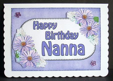 5x7 Birthday Nanna Daisies 3D Step by Step Decoupage by Joyce Watson