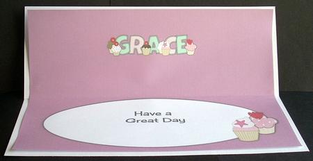 Cupcakes Grace Large Dl Insert by Joyce Watson