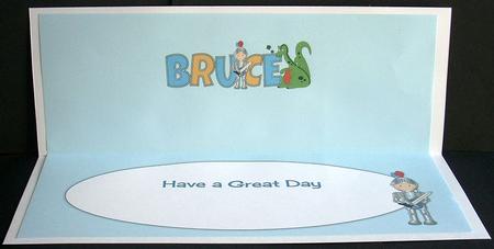 Little Knight Bruce Large Dl Insert by Joyce Watson
