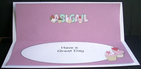 Cupcakes Abigail Large Dl Insert by Joyce Watson