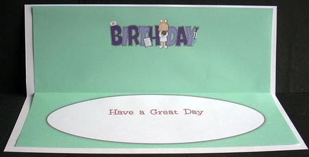 Little Nurse Birthday Large Dl Insert by Joyce Watson