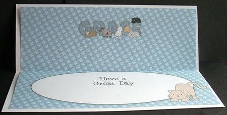 Cats Grace Large Dl Insert by Joyce Watson