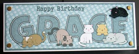 Cats Grace Large Dl by Joyce Watson