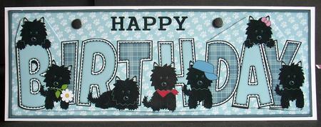 Black Jazz and Friends Birthday Large Dl by Joyce Watson