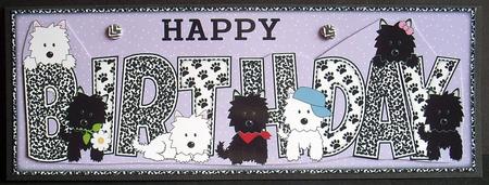 Jazz and Friends Birthday Large Dl by Joyce Watson