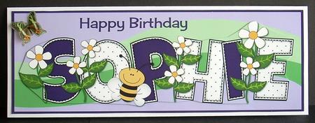 Flowers and Bees Sophie Large Dl by Joyce Watson